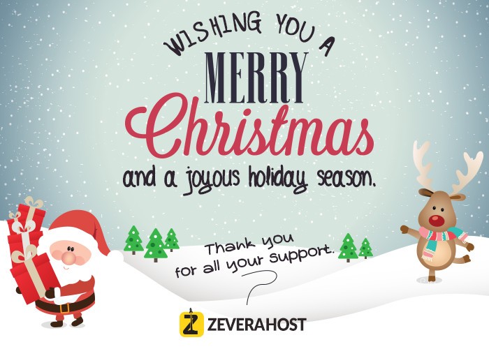 Merry Christmas to all ZeveraHost members!